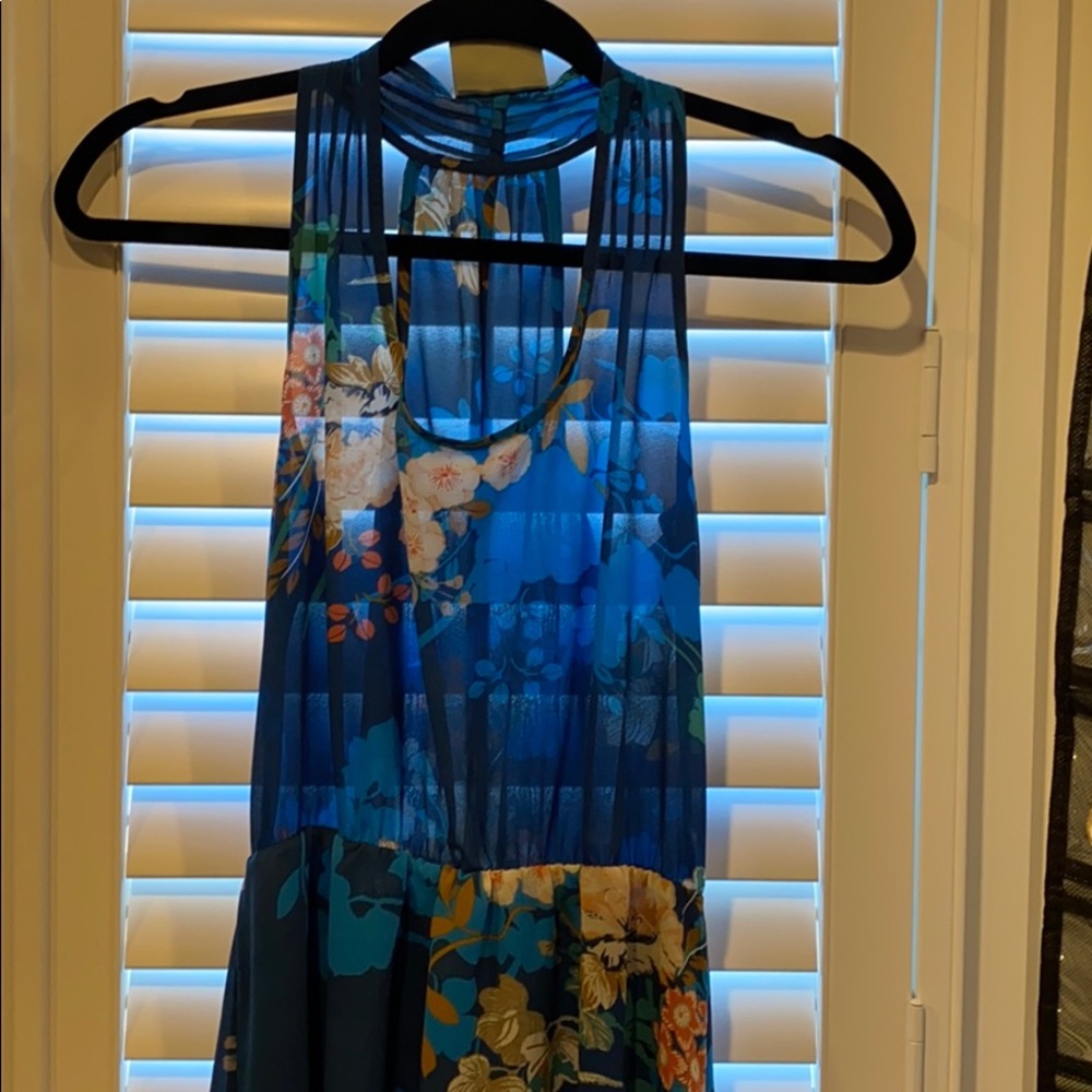 Floral asymmetrical dress